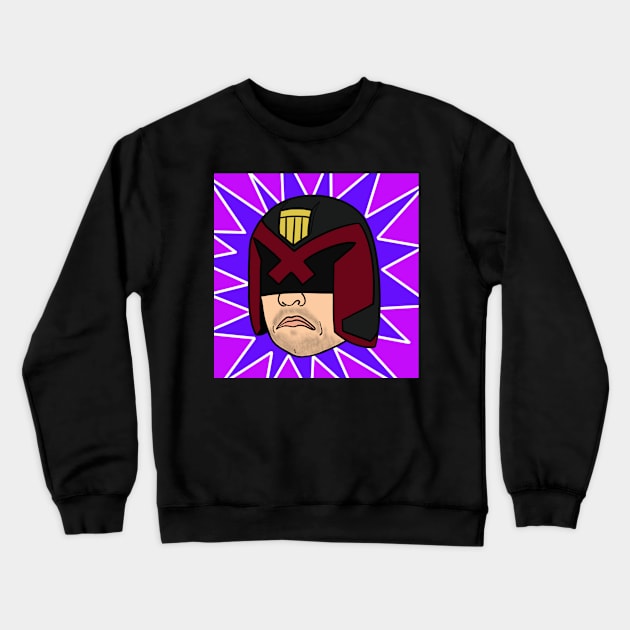 Judge Dredd Crewneck Sweatshirt by SketchyInkCap